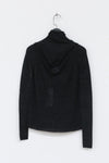 SWAYING/KNIT seamless water-soluble wool pullover SW212SZ73 black gray PS20